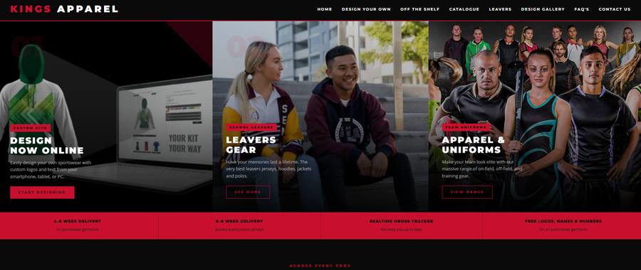 Kings template preview